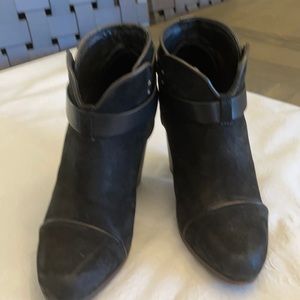 Rag and Bone Booties Black Suede